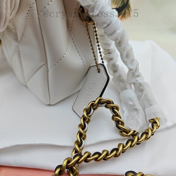 Coach tabby shoulder bag 26 with quilting white - Picture 3 of 13